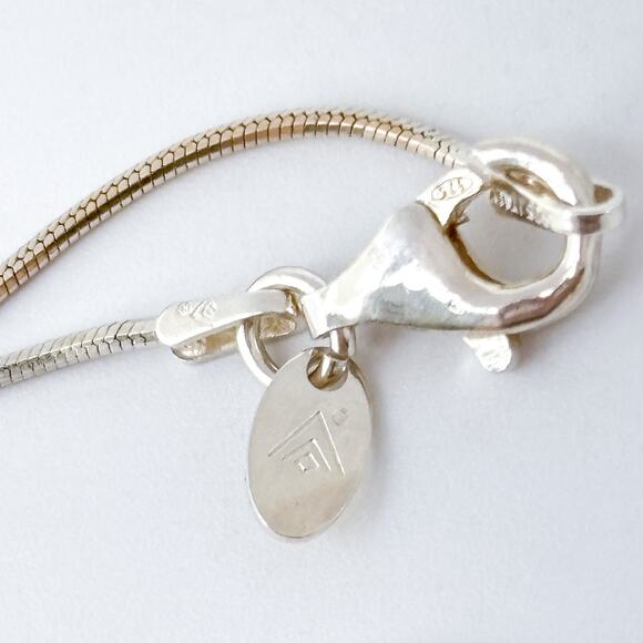 Vintage Italy Silpada Sterling Silver 925 Snake Chain Necklace 16" - Picture 2 of 4